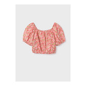 Mayoral Older Girls Pink Blouse and Skort Set